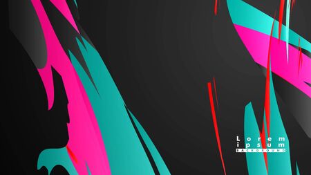 Colorful geometric backgrounds. Simple form composition. Eps10 vector templateのイラスト素材
