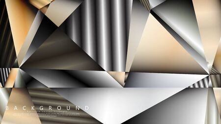 Abstract geometric background. vector gradient metal triangleのイラスト素材