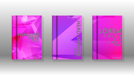Abstract colorful and triangular background. book design concept. Futuristic business layout.のイラスト素材