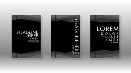 Cover book concept abstract geometric background with a combination of colors and shapesのイラスト素材