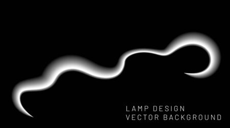 vector of white corrugated fluorescent lights isolated in blackのイラスト素材