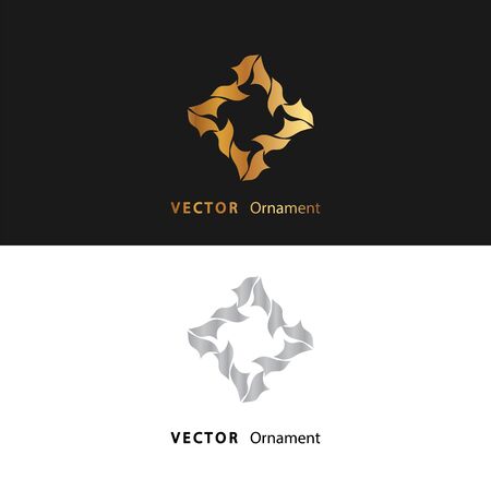 vector illustration mandala. Golden floral pattern. Oriental silhouette ornament.coaster design.のイラスト素材