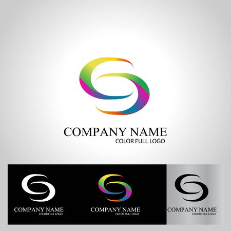 S letter logo template vector illustration graphic designのイラスト素材