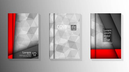 Vector collection. Abstract cover. Modern business brochures, banners, pages, leaflets, magazines, book cover templates etc.のイラスト素材