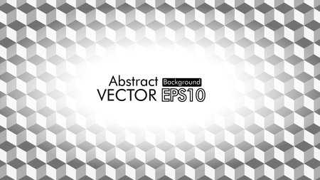 background template, white hexagon abstract wallpaper for banner, brochure, page, flayerのイラスト素材