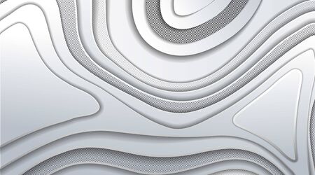 overlapping wave vector design. abstract background with a gradient gray colorのイラスト素材