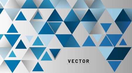 triangle pattern abstract background in blue. vector designのイラスト素材