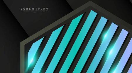 abstract vector background . gray hexagon with shadow and light.Vector Illustration For Wallpaper, Banner, Background, Card, landing page , etcのイラスト素材