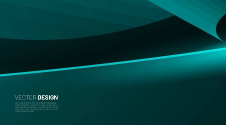 Abstract geometric Background.  Wave Gradient Shape with light. Vector Illustration For Wallpaper, Banner, Background, Card,  landing page , etcのイラスト素材
