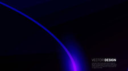 Abstract geometric Background. line Wave with light. Vector Illustration For Wallpaper, Banner, Background, Card, landing page , etcのイラスト素材