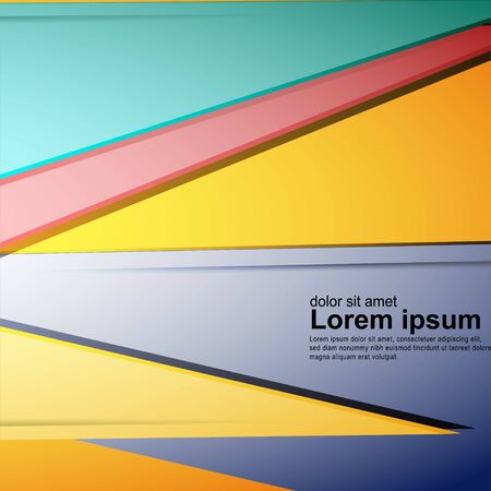 abstract vector background. overlapping shape. New texture for your design .のイラスト素材