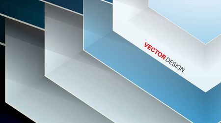 abstract vector background. overlapping shape. New texture for your design .のイラスト素材