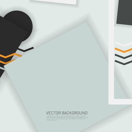 Abstract vector memphis background . geometric elements. Design patterns with overlapping shapes. New texture for your design.のイラスト素材