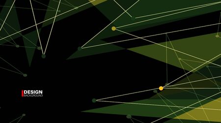 Abstract Polygonal Space Background with Connecting Dots and Lines.Vector Illustration For Wallpaper, Banner, Background, etcのイラスト素材