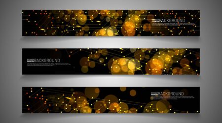 Modern vector design banner background. Abstract creative concept light graphic layout template.のイラスト素材