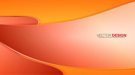 Vector design background. Creative abstract wave concept layout template.のイラスト素材