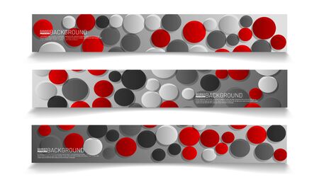 Collection of rectangular banners. Abstract vector background for your designのイラスト素材