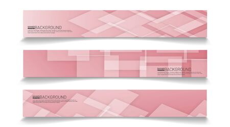 rectangular banner background vector. geometric shape designのイラスト素材