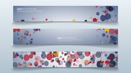 set rectangular banner background. modern abstract vector designのイラスト素材