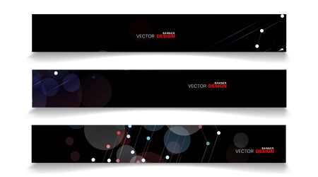 Vector banners arranged for your design, Abstract background illustration.のイラスト素材