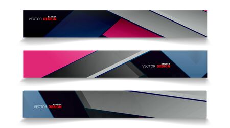 Vector banners arranged for your design, Abstract background illustration.のイラスト素材