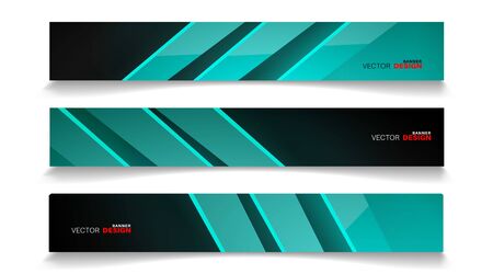 set banner abstract background . vector editable for your designのイラスト素材