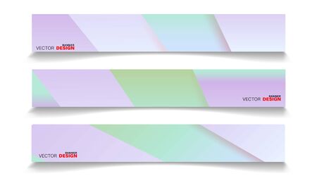 set banner abstract background . vector editable for your designのイラスト素材
