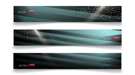 set banner abstract background . vector editable for your designのイラスト素材