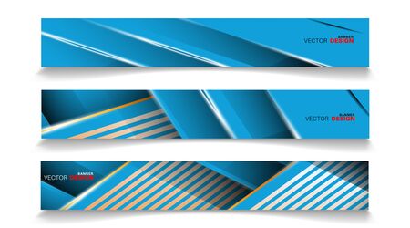 Collection of abstract geometric background banners. Can be used in any design. rectangular background.のイラスト素材