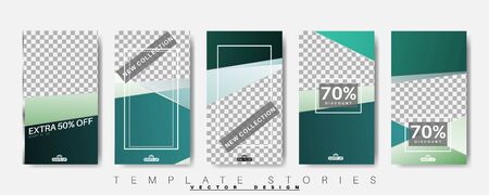 Geometric shape banner template that can be edited for social media posts. vector designのイラスト素材