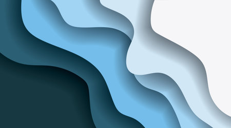 overlapping wave background. deep sea vector design illustration