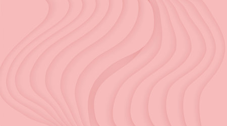 Wave paper cut texture pink color backgroundのイラスト素材