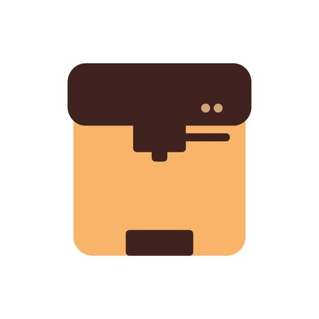 Coffee machine flat style icon design of time drink breakfast beverage morning store aroma and caffeine theme Vector illustrationのイラスト素材