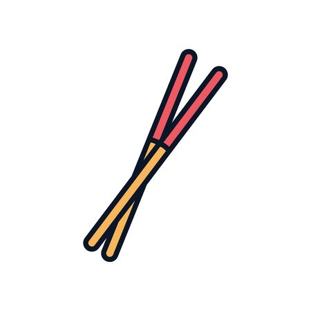 Japanese house line fill icon design, Japan culture asia travel landmark famous asian and oriental theme Vector illustrationのイラスト素材