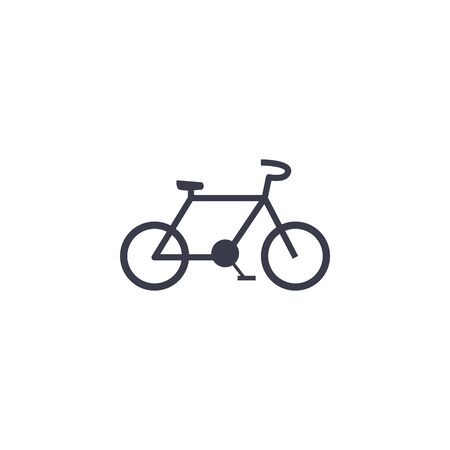 bike fill style icon design, Vehicle bicycle cycle healthy lifestyle sport and leisure theme Vector illustrationのイラスト素材