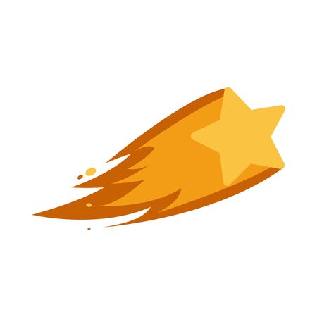 Rocket flat style icon of Space futuristic cosmos outside universe astronomy adventure and exploration theme Vector illustrationのイラスト素材