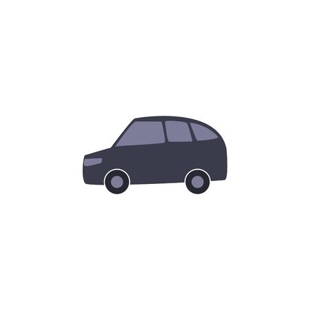 Car vehicle fill style icon design, Transportation travel trip urban motor speed fast and driving theme Vector illustrationのイラスト素材