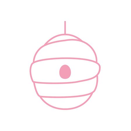 honey comb line style icon design, healthy organic food sweet liquid natural dessert nature and ingredient theme Vector illustrationのイラスト素材