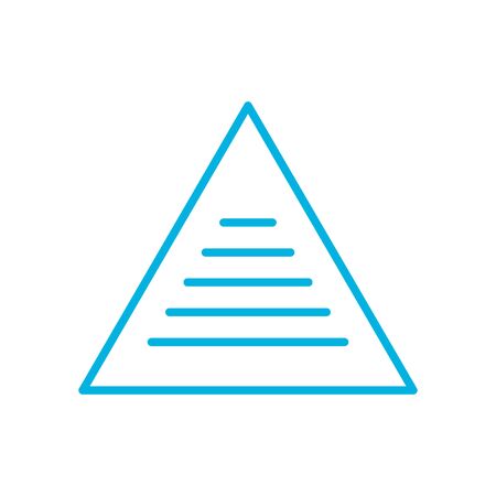 striped triangle line style icon design, futuristic virtual technology modern innovation digital entertainment tech and simulation theme Vector illustrationのイラスト素材