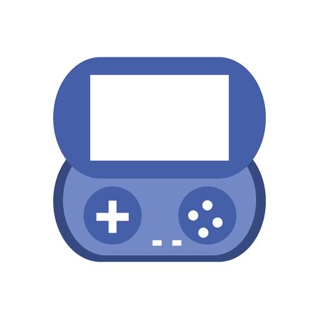 portable console line style icon design, videogame play leisure gaming technology entertainment obsession digital and lifestyle theme Vector illustrationのイラスト素材