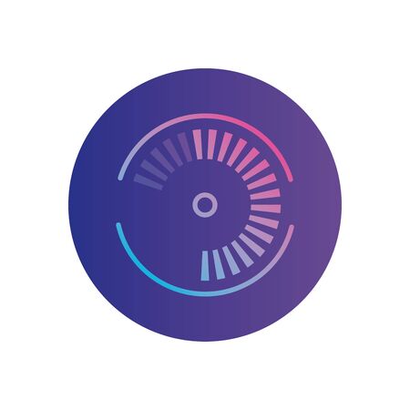 circle with gradients gradient style icon design, futuristic virtual technology modern innovation digital entertainment tech and simulation theme Vector illustrationのイラスト素材