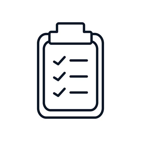 Document line style icon design, Data archive storage organize business office and information theme Vector illustrationのイラスト素材