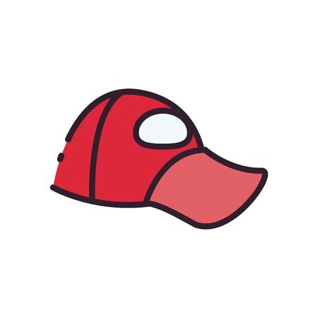 male hat fill style icon design, Cloth costume accessory decoration uniform object season and traditional theme Vector illustrationのイラスト素材
