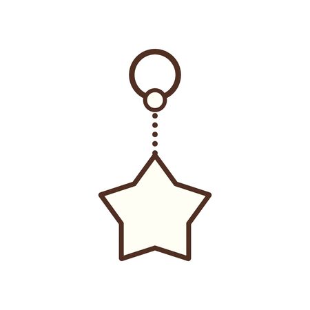 Star line style icon design, Night bedtime sky space nature science celestial galaxy and astrology theme Vector illustrationのイラスト素材