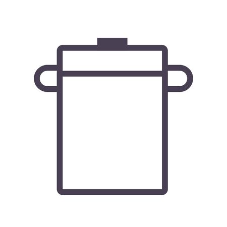 pot gradient style icon design, kitchen cook eat food restaurant home menu dinner lunch cooking and meal theme Vector illustrationのイラスト素材