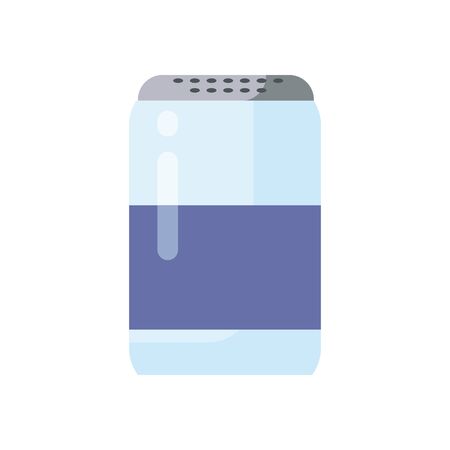 detergent box flat style icon design, Cleaning service wash home hygiene equipment domestic interior housework and housekeeping theme Vector illustrationのイラスト素材