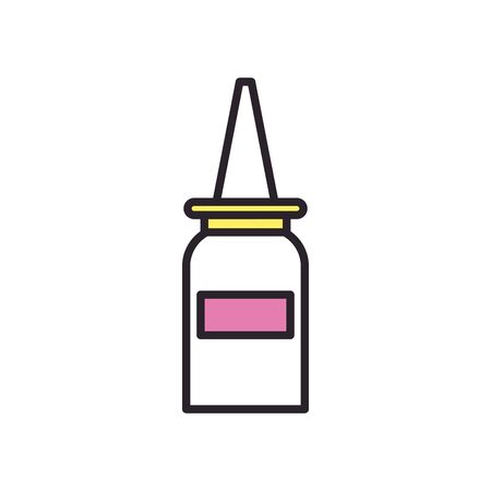 dropper fill style icon design of Medical care health emergency aid exam clinic and patient theme Vector illustrationのイラスト素材