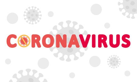 Coronavirus design with covid 19 symbols and forbidden sign, colorful design, vector illustrationのイラスト素材