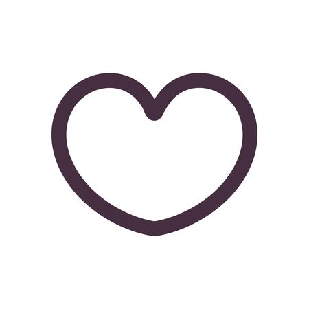 Heart line style icon design of love passion and romantic theme Vector illustrationのイラスト素材