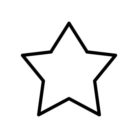 user interface concept, star icon, favorite symbol over white background, line style, vector illustrationの写真素材